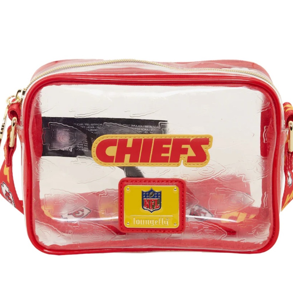 Women's Loungefly Kansas City Chiefs Clear Crossbody Bag